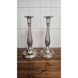 Vintage Pair of 9inch Candlestick Holders
